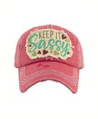 Java's Fashions Boutique  Hats & Caps Hot Pink Keep It Sassy Vintage Cap