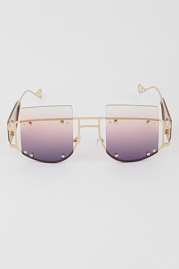 Artini Sunglasses Cutout Oversize Iconic Sunglasses