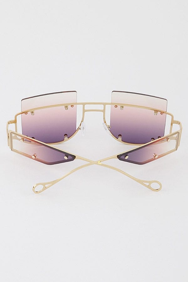 Artini Sunglasses Cutout Oversize Iconic Sunglasses
