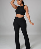 Java's Fashions Boutique  Matching Sets SM / Black Living Life Legging Set