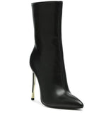 Rag Company shoes Black / 5 LONDON RAG OVER THE ANKLE STILETTO BOOT