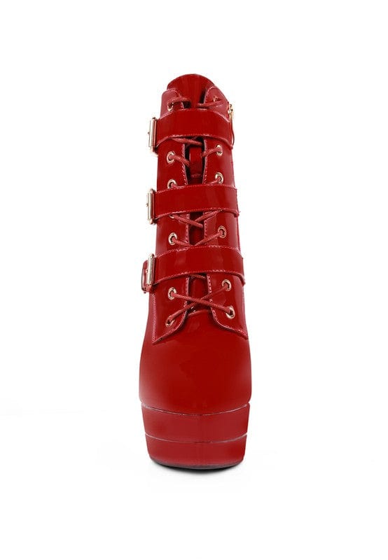 Rag Company Shoes High Heeled Patent PU Stiletto Boot